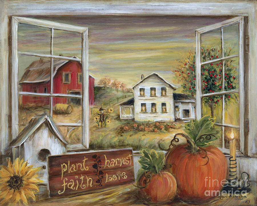 Autumn Harvest Painting by Marilyn Dunlap