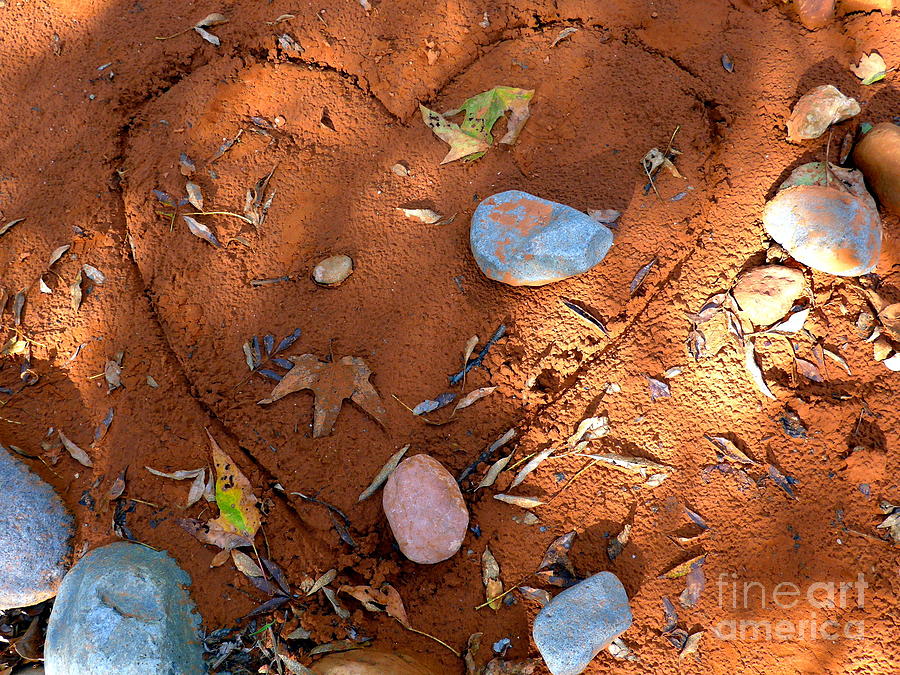Autumn Heart Rocks Photograph by Mars Besso