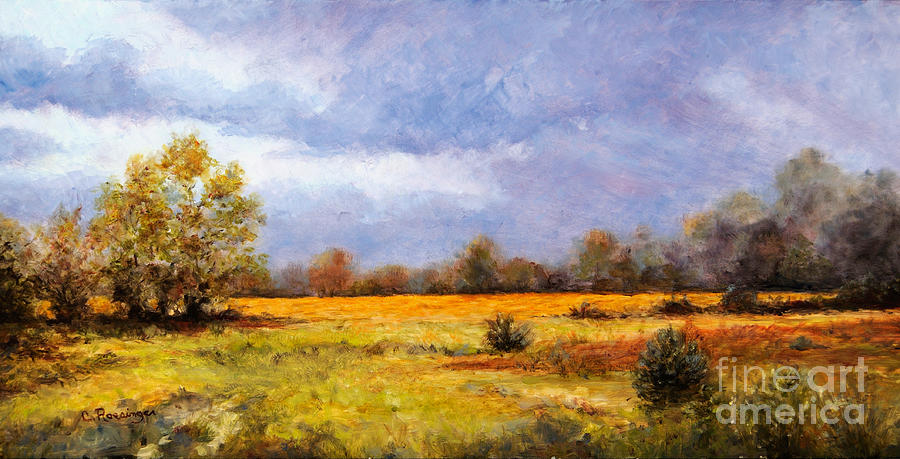 Autumn Heath Painting by Paint Box Studio