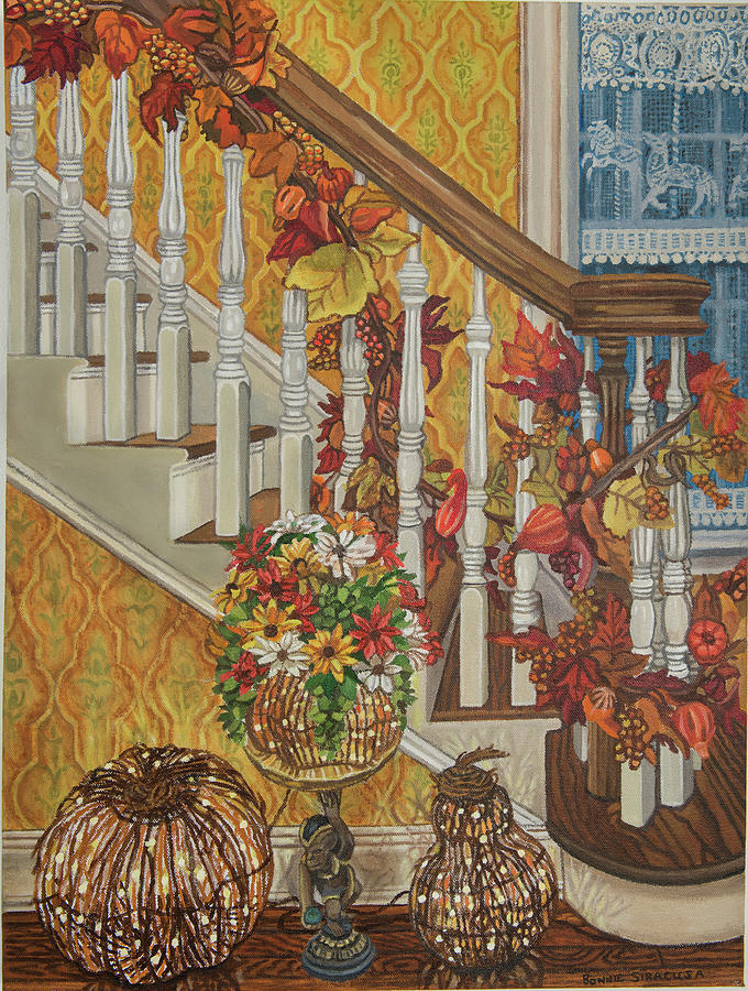 Autumn Hues Painting by Bonnie Siracusa