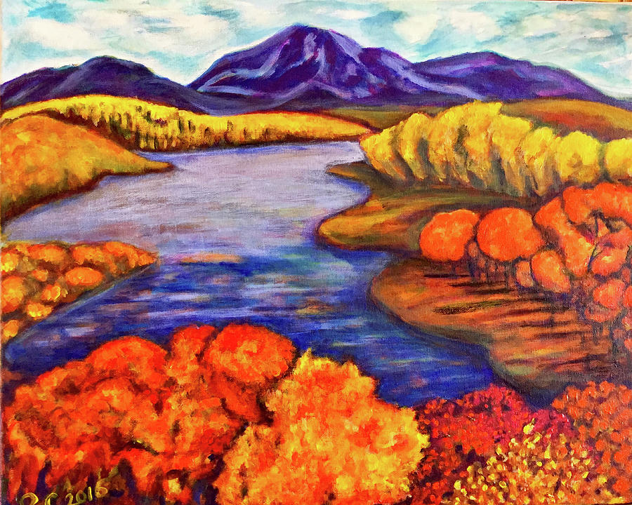 Autumn Hues Painting by Rae Chichilnitsky