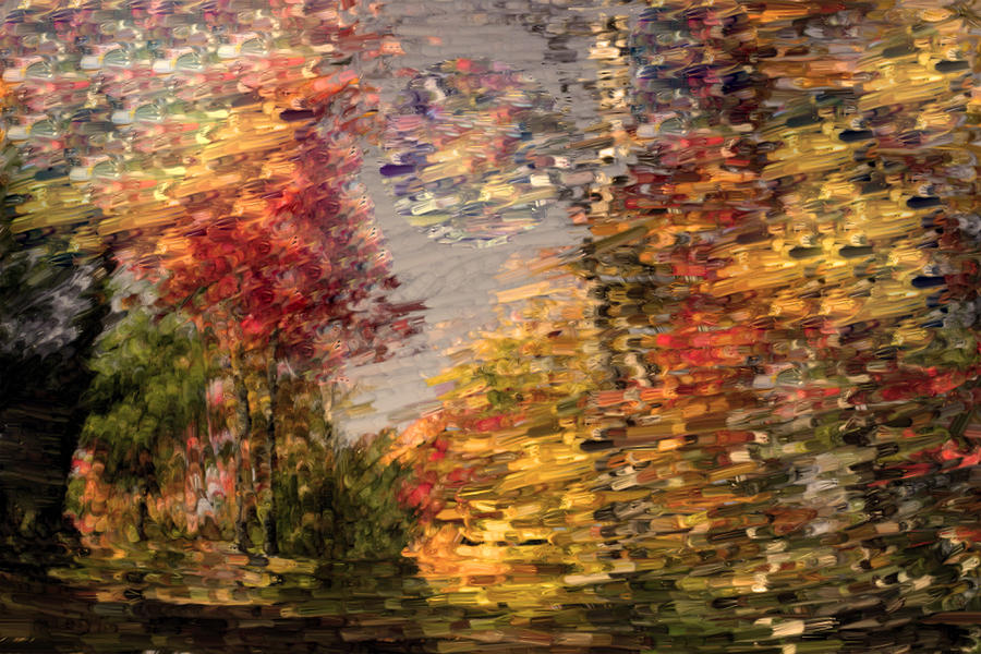 Autumn Illusion  Photograph by Nancy TeWinkel Lauren