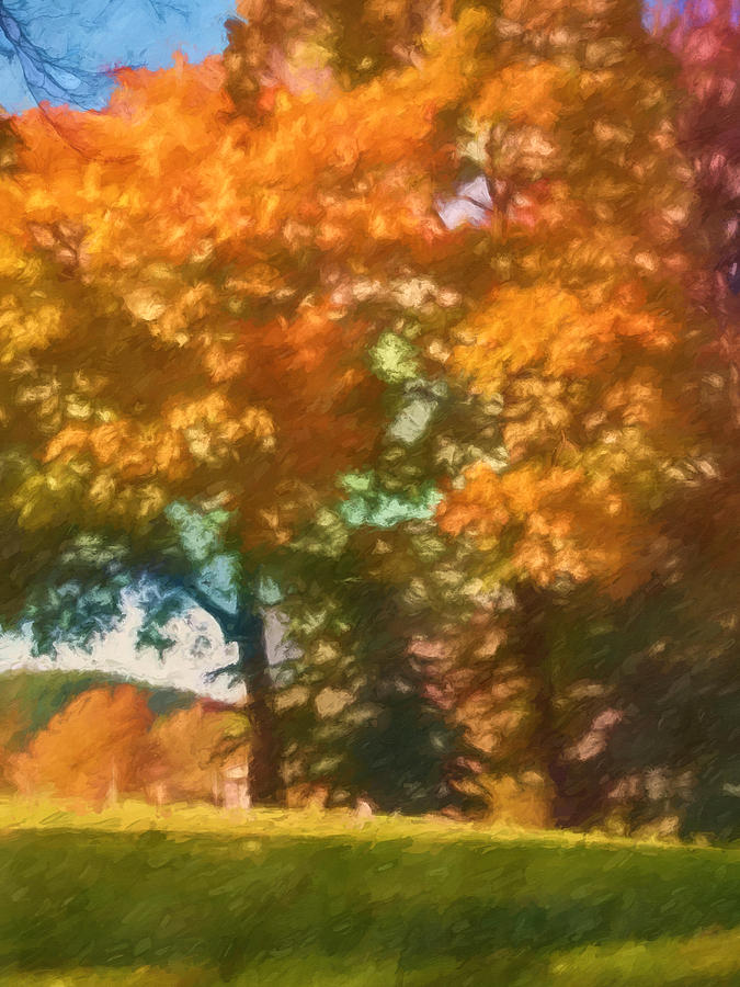 Autumn Impression Painting by Lutz Baar