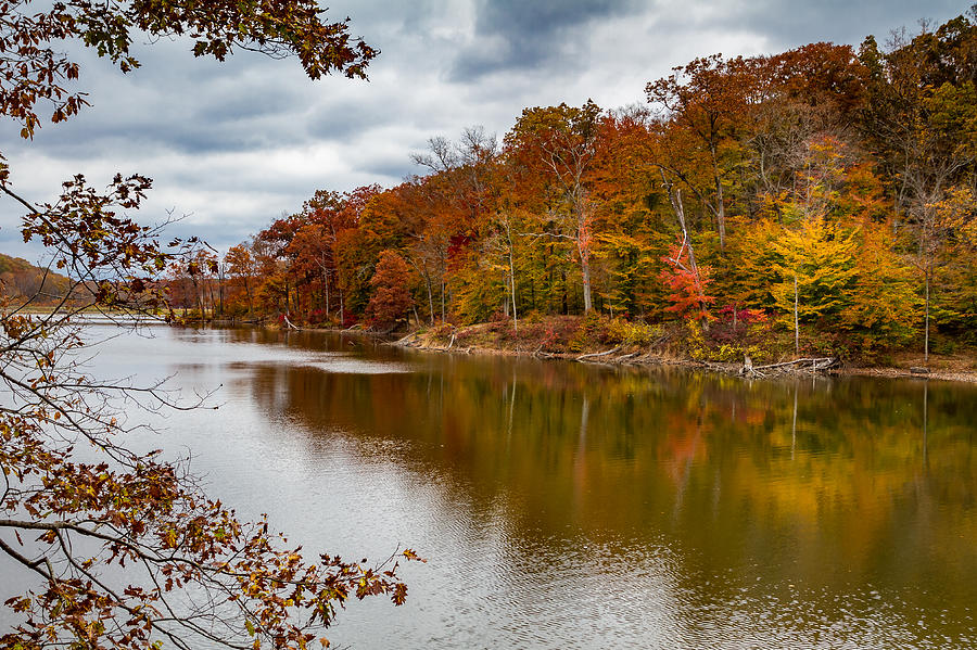Autumn in Brown County Photograph by Ron Pate