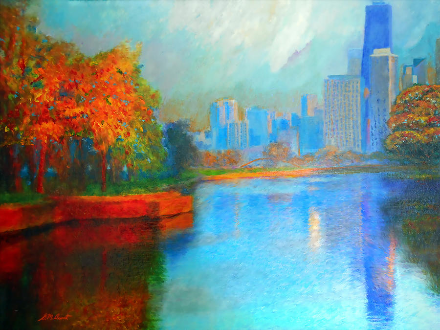 Fall Painting - Autumn in Chicago by Michael Durst