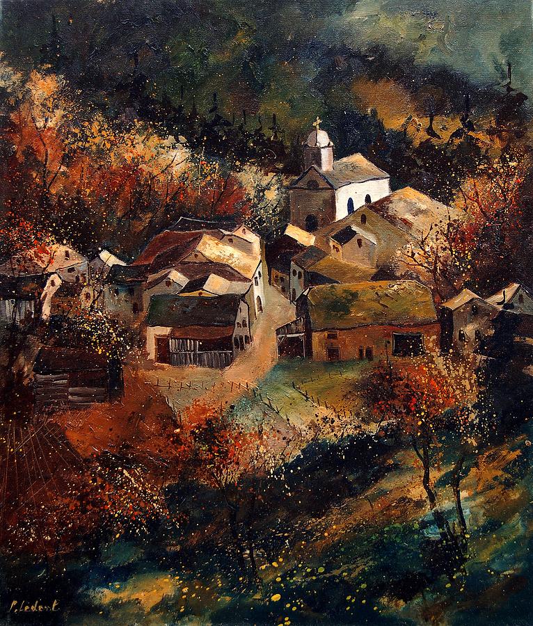Autumn in Frahan Painting by Pol Ledent