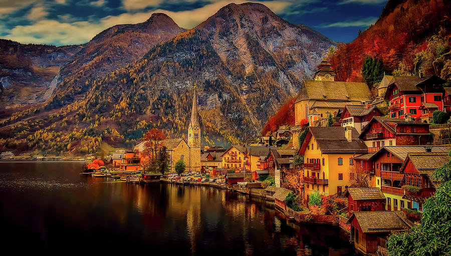 Autumn In Hallstatt Photograph by Mountain Dreams