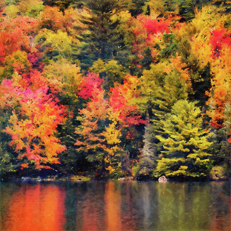 Autumn in New England - 03 Painting by AM FineArtPrints