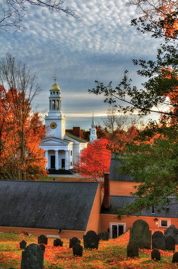 Fall Photograph - Autumn in New England - Concord MA by Joann Vitali