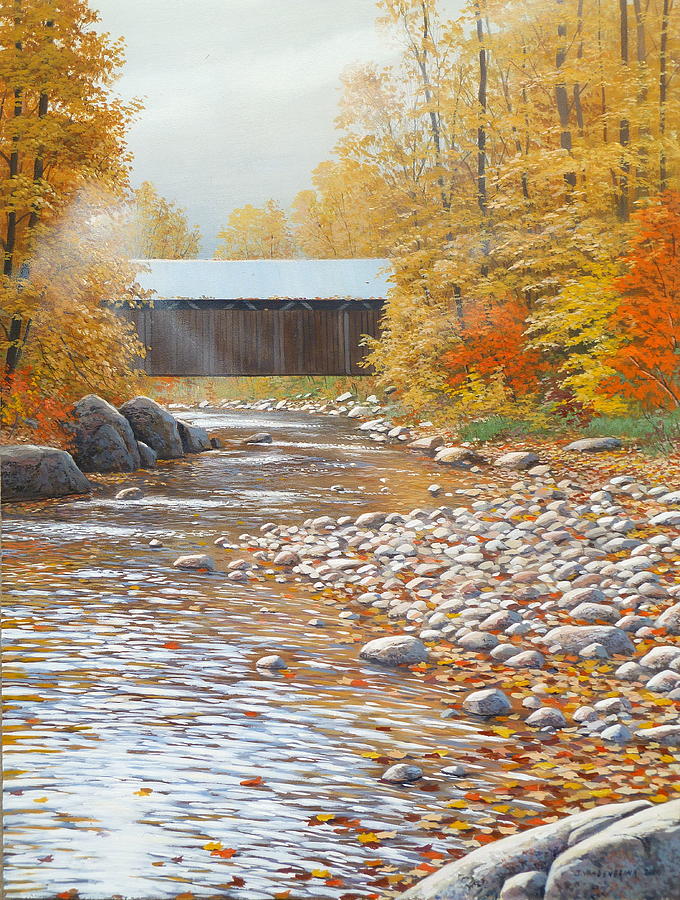 Autumn in New England Painting by Jake Vandenbrink