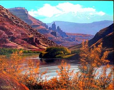 Autumn In Red Rock Country Painting by Al Feldstein Autumn In Red Rock Country Painting by Al Feldstein