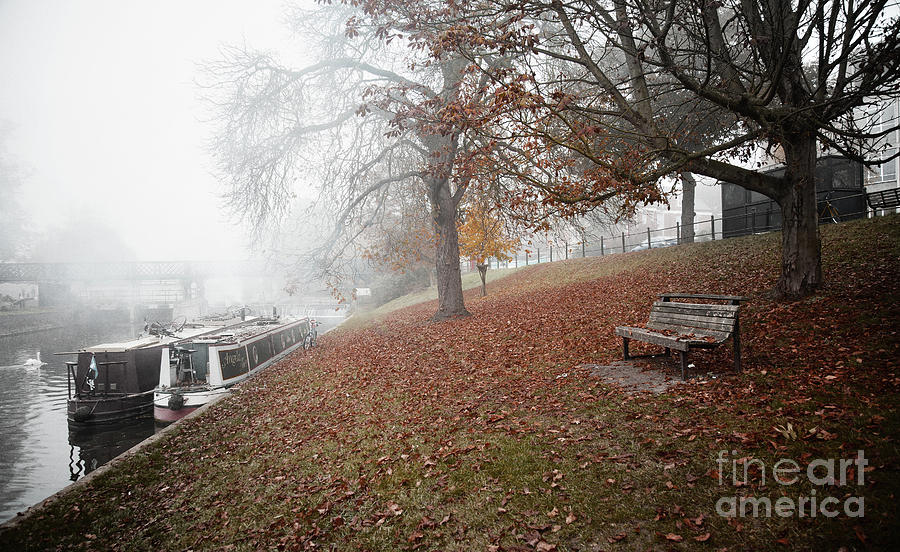 Cambridge Photograph - Autumn in River Cam by Eden Baed