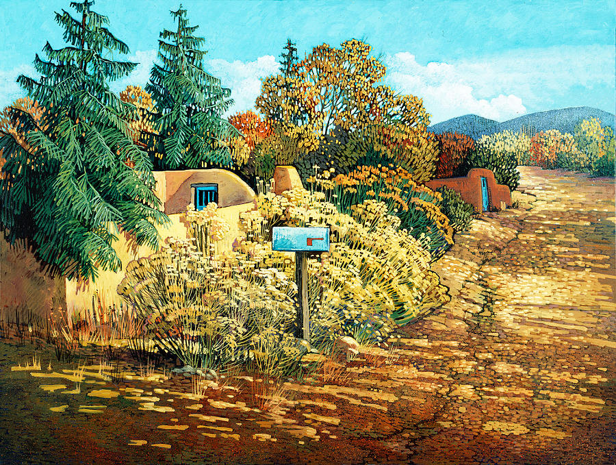 Autumn in Santa Fe Painting by Donna Clair