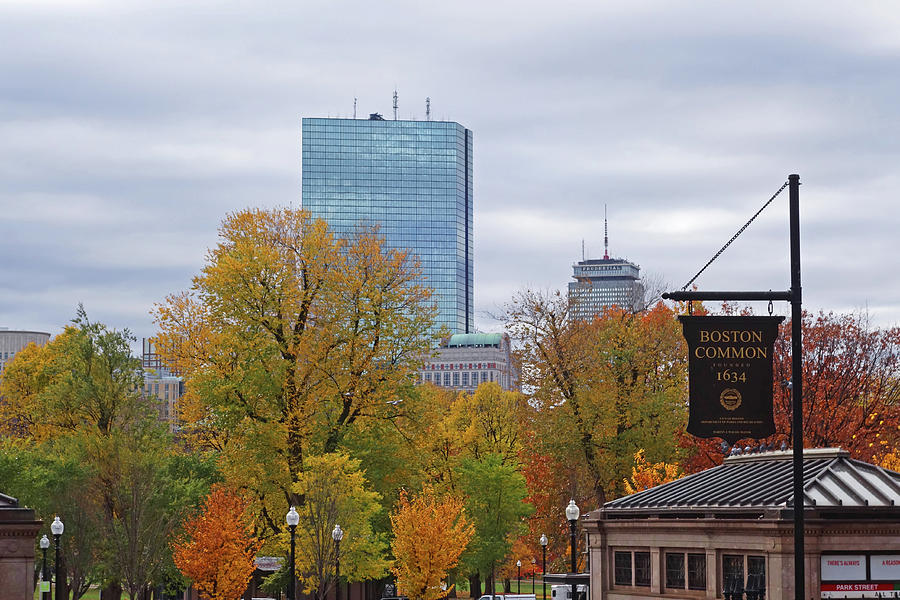 Autumn in the Boston Common Boston MA Photograph by Toby McGuire