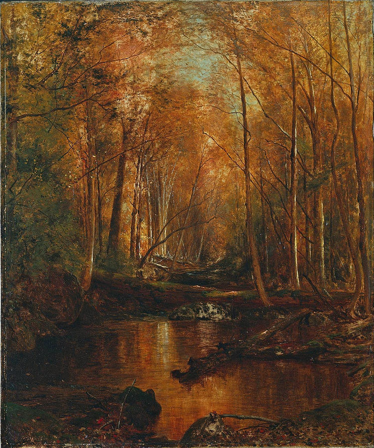 Jervis Mcentee Painting - Autumn in the Catskills by Jervis McEntee