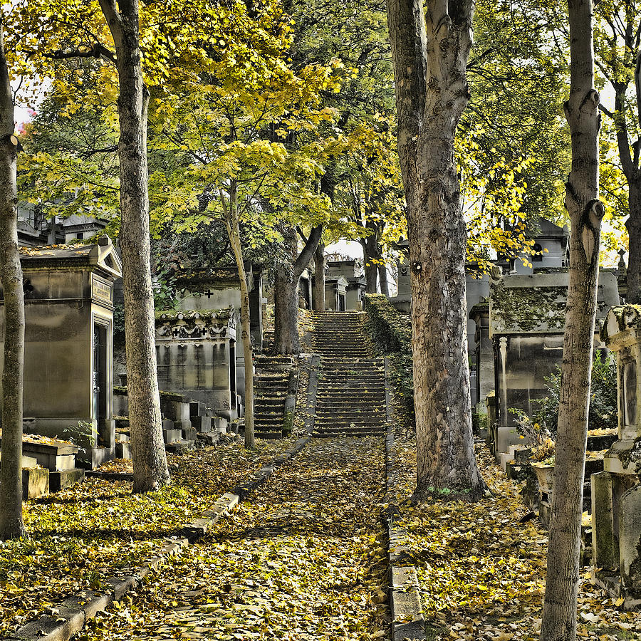 Autumn in the Cemeterie Pere du La Chaise Photograph by Hugh Smith