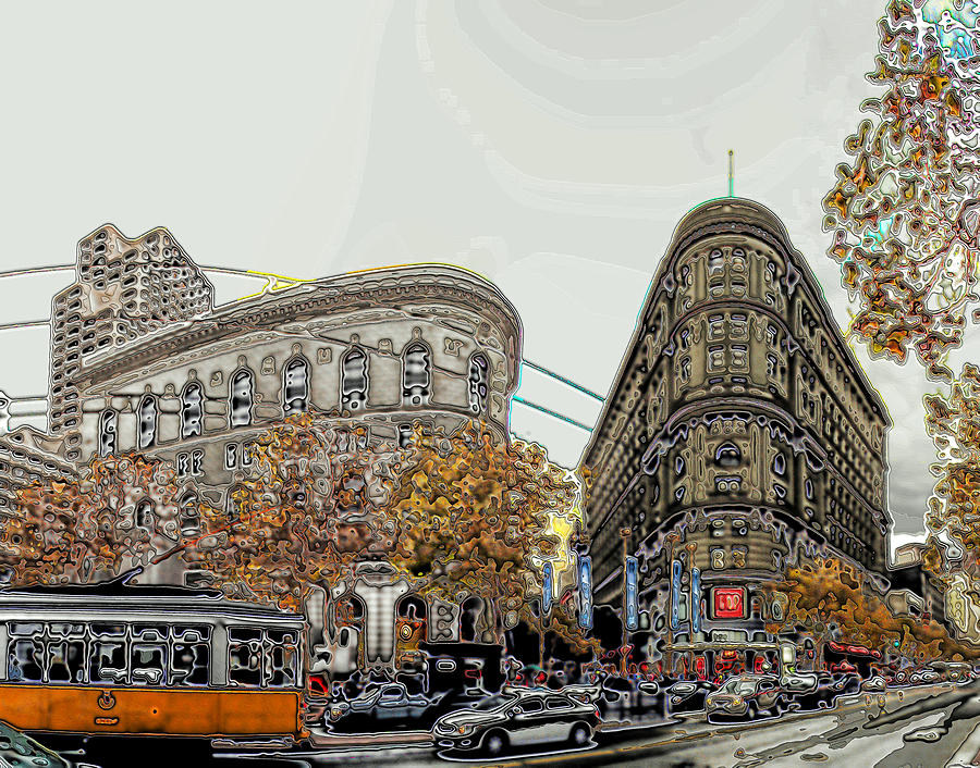 Autumn in the City Digital Art by Ron Bissett