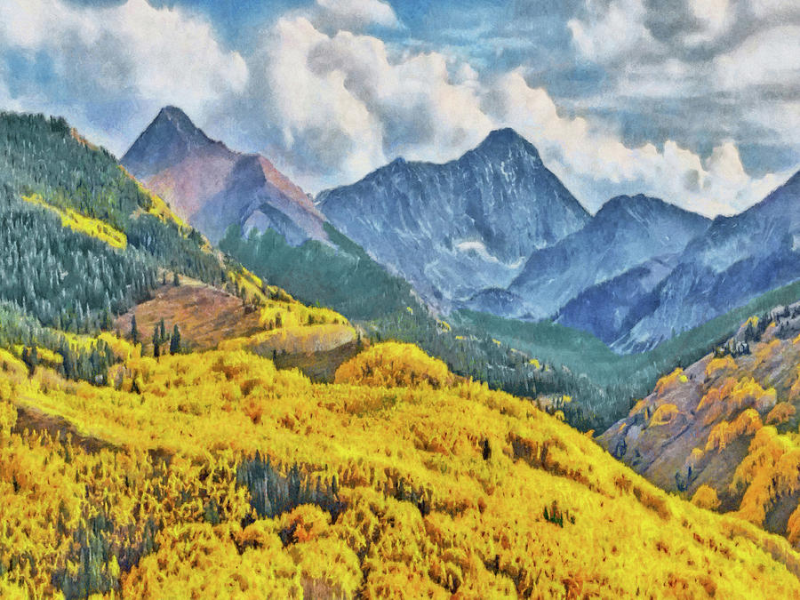 Autumn in the Rockies Digital Art by Digital Photographic Arts