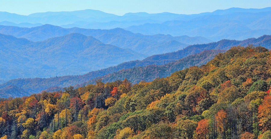 Fall Photograph - Autumn In The Smokies by H H Photography of Florida by HH Photography of Florida