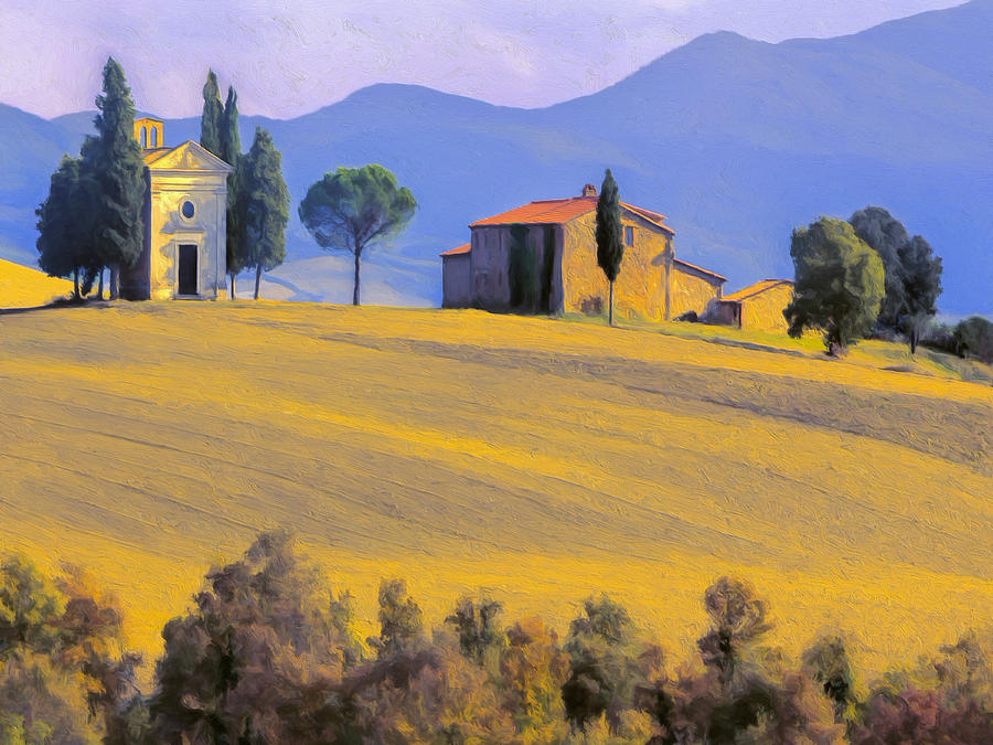 Autumn in Tuscany Painting by Dominic Piperata