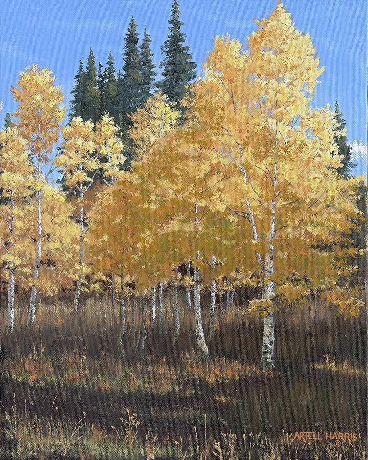 Autumn in Utah # 2 Painting by Artell Harris - Fine Art America