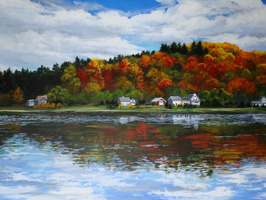 Autumn in Vermont  Painting by Sarah Grangier