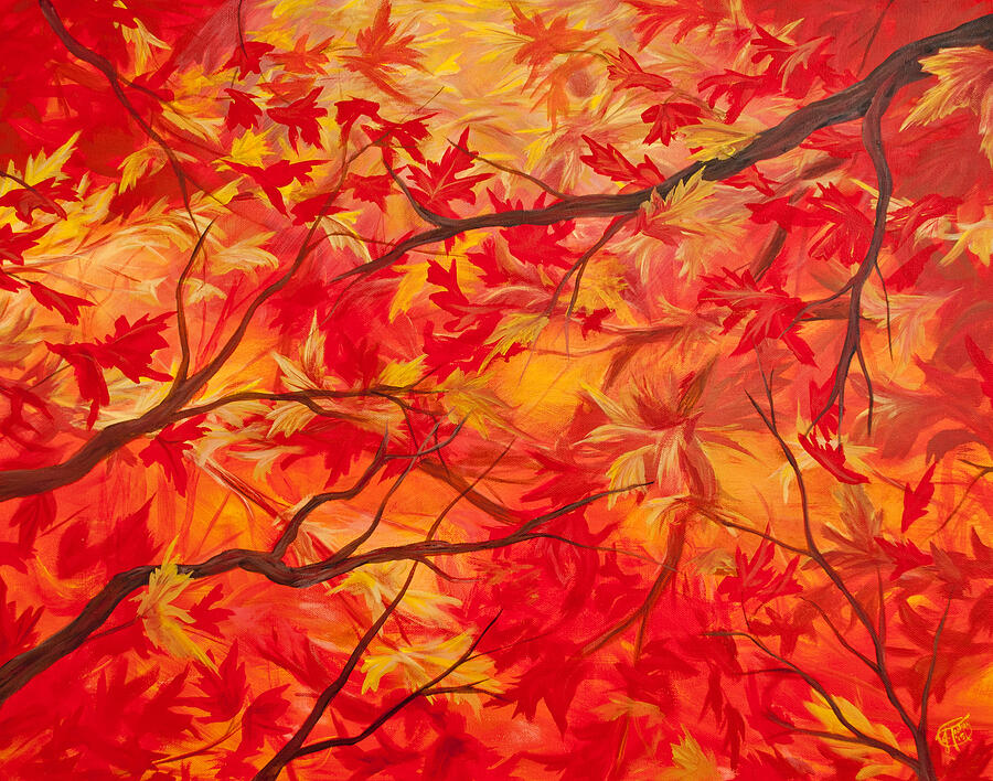 Autumn Painting by Jessica Tookey