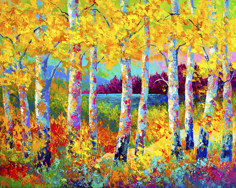 Trees Painting - Autumn Jewels by Marion Rose