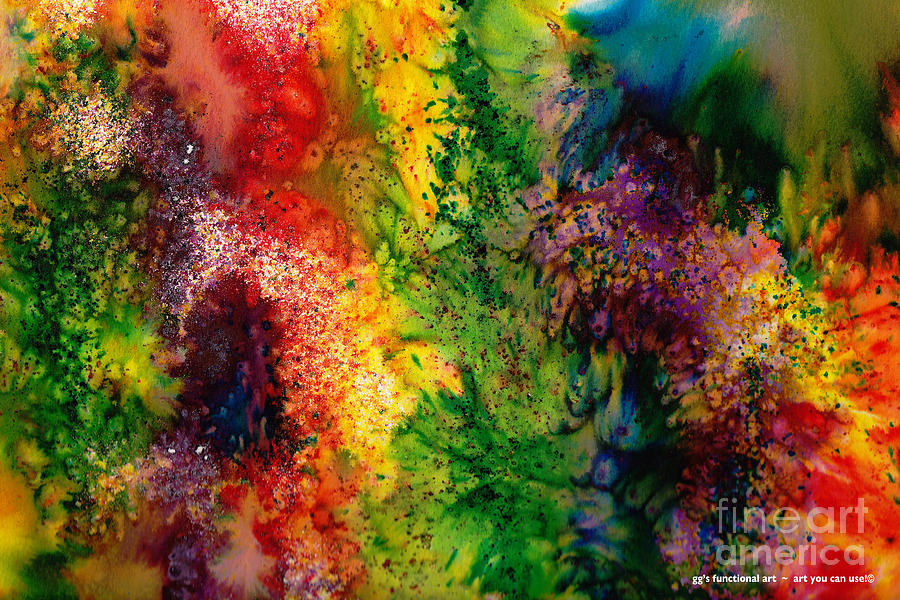 Abstract Mixed Media - Autumn Joy Abstract by GG Burns