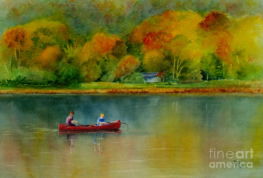 Autumn Painting by Karen Fleschler