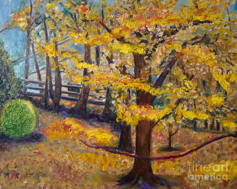 Autumn Painting - Autumn by Karen E. Francis by Karen Francis