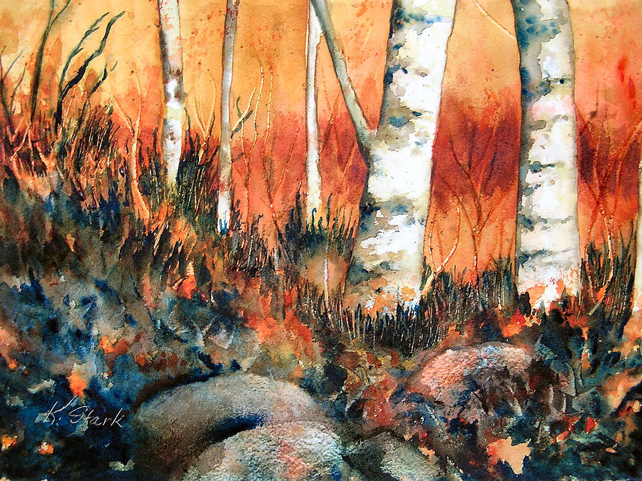 Autumn Painting by Karen Stark