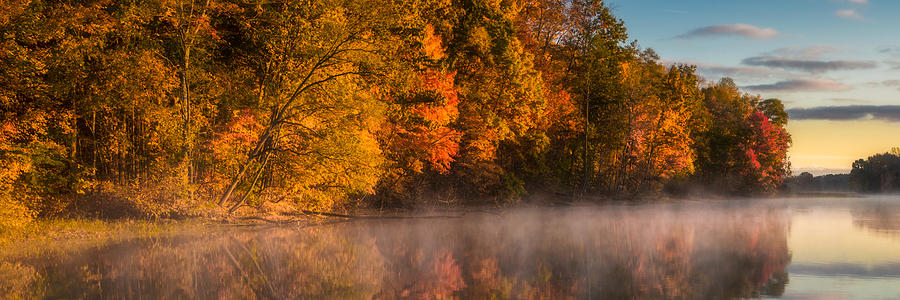 Autumn Lake 3 Photograph by Matt Hammerstein