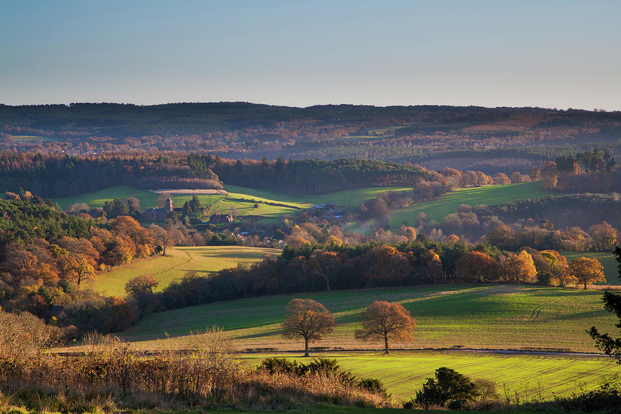 Autumn Landscape Newlands Corner, Surrey, England Photograph by Philip ...