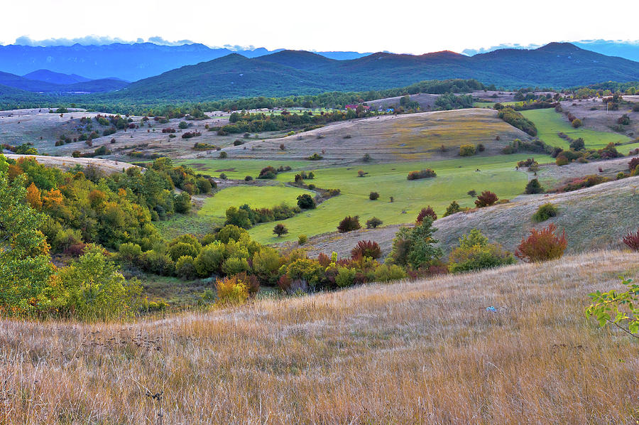 Autumn landscape of Lika region  Photograph by Brch Photography