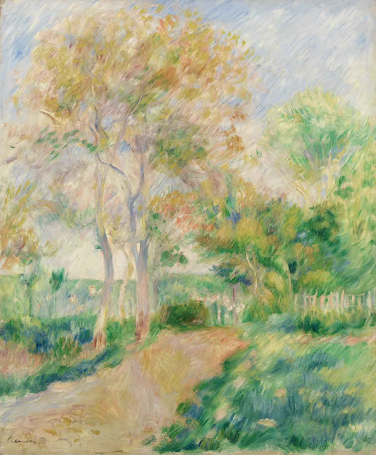 Pierre Auguste Renoir Painting - Autumn Landscape by Pierre-Auguste Renoir