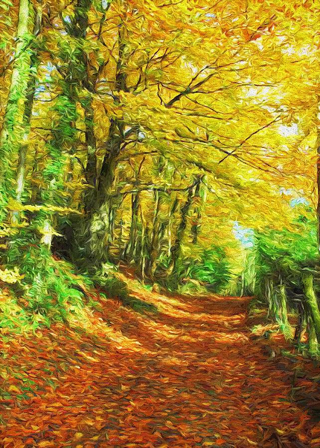Autumn Leaves Digital Art by Charmaine Zoe