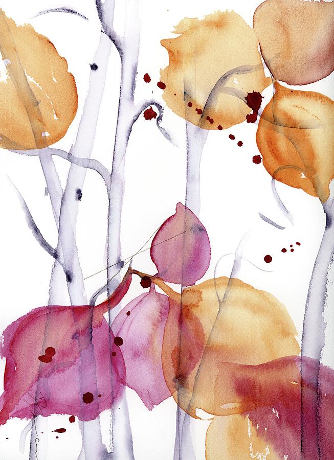 Autumn Leaves Painting by Dawn Derman