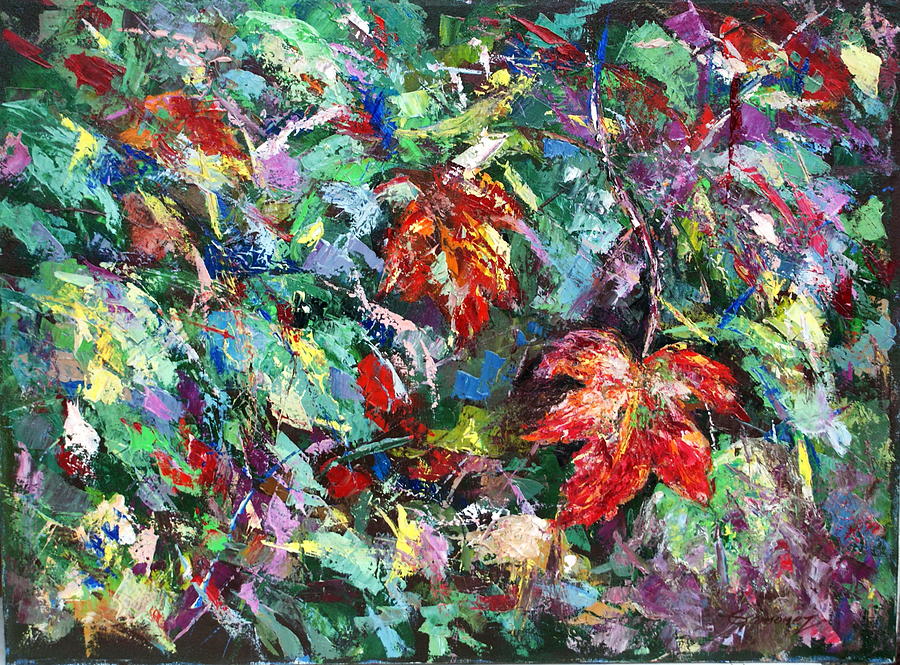 Autumn Leaves Painting by Emmanuel Gamonez - Fine Art America