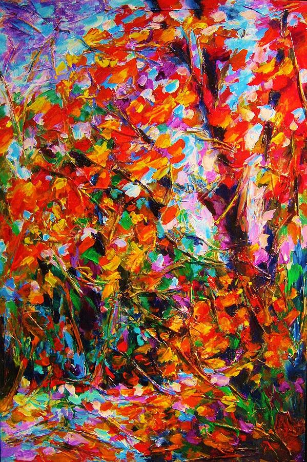 Autumn Leaves Painting by Helen Kagan