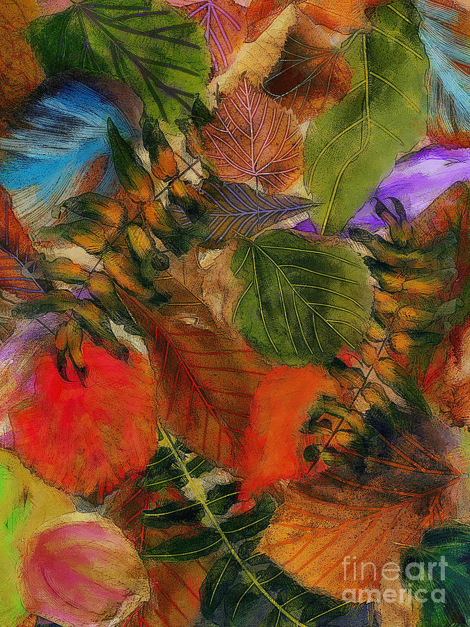 Autumn Leaves Digital Art by Klara Acel