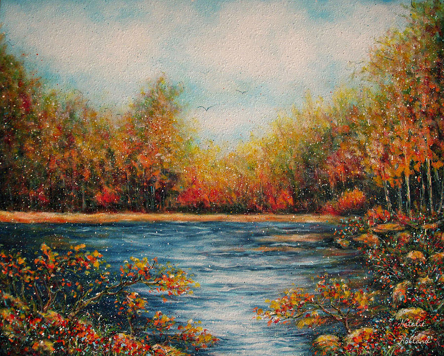 Autumn Leaves Painting by Natalie Holland