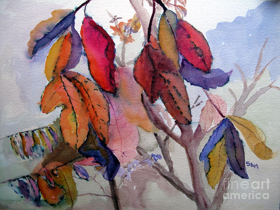 Autumn Leaves Painting by Sandy McIntire
