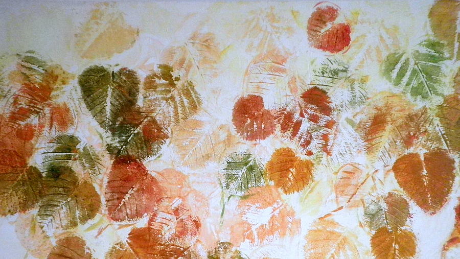 Nature Painting - Autumn Leaves by Shirley Wilberforce
