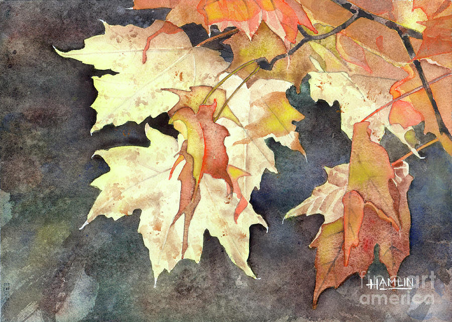 Autumn Leaves Painting by Steve Hamlin