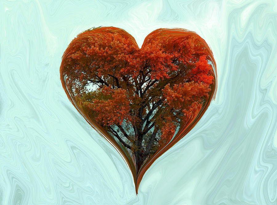 Autumn Love Digital Art by Ernest Echols