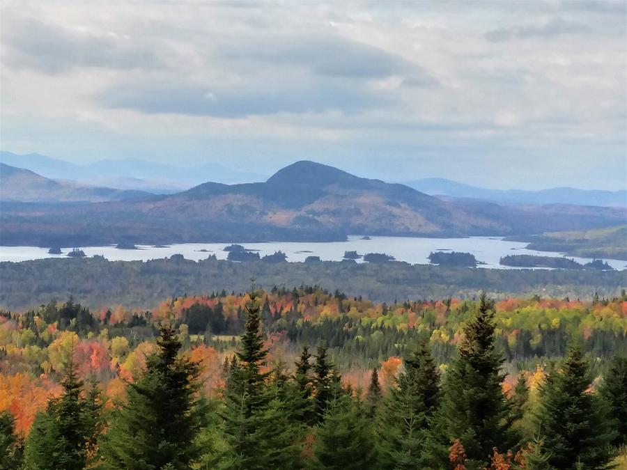 Autumn Maine Landscape Photograph by Jewels Hamrick