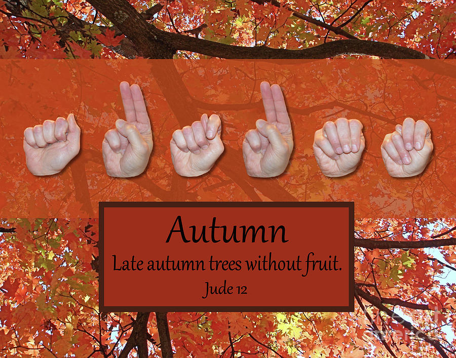 Christian Photograph - Autumn by Masters Hand Collection Christian Photograph - Autumn by Masters Hand Collection