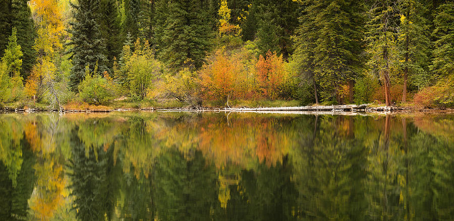 Autumn Mirror Photograph by Sun Gallery Photography Lewis Carlyle