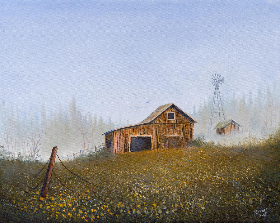 Autumn Mist Painting by Chris Steele